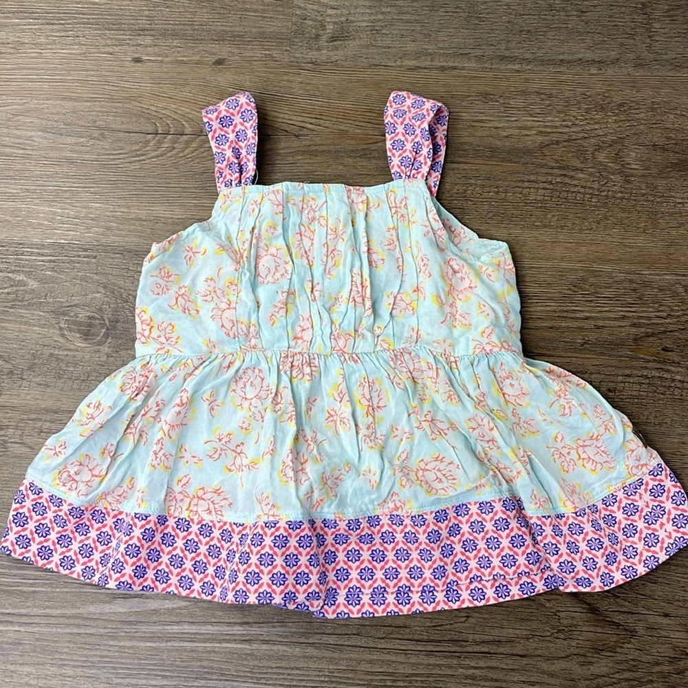 Matilda Jane Little Girls Floral Hello Lovely Sail Away Tank Top, size 2